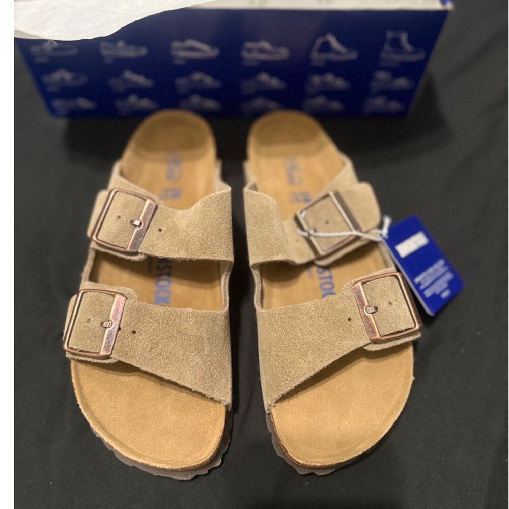 Birkenstock Tan Suede Sandals